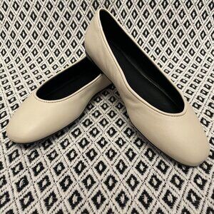 COS LEATHER BALLERINA FLATS